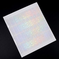 Autocollant holographique personnalisé, authentique, original, de sécurité, 3D, anti-effraction, anti-contrefaçon, superposition holographique transparente