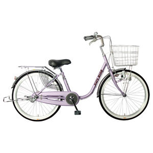 Vélo de ville classique à une vitesse pour femmes en acier léger de 24 <span class=keywords><strong>pouces</strong></span> en gros pour adultes avec panier avant - Product Image 1