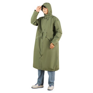 Imperméable long une pièce style coupe-vent, imperméable, pour la randonnée en plein air, pour hommes et femmes - Product Image 1