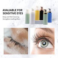 Vente en gros bon marché, shampoing, mousse nettoyante pour cils, élimination facile des résidus de crème fouetteuse cosmétique, mousse nettoyante pour cils