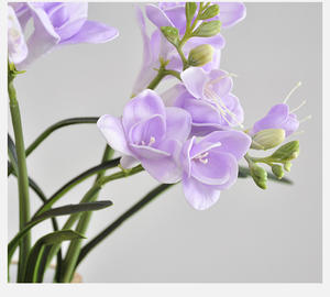 <span class=keywords><strong>Plante</strong></span> artificielle Real Touch <span class=keywords><strong>Hosta</strong></span> Lily - Fleurs artificielles en PU blanches pour la décoration de la maison, du bureau, centre de table - Product Image 5