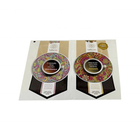 Logo personnalisé de haute qualité PFT UV vinyle plastique aluminium PET autocollant brillant argent chapeau sous-vêtements exposition Durable holographique