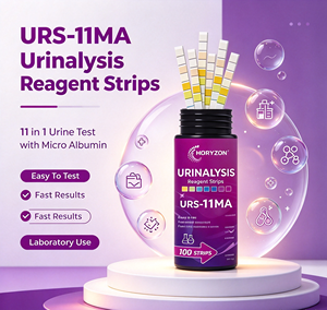Strisce Reattive <span class=keywords><strong>per</strong></span> Analisi Urinaria URS-11MA, 11 Parametri, Screening Renale <span class=keywords><strong>per</strong></span> Microalbuminemia, Infezioni Urinarie, <span class=keywords><strong>Diabete</strong></span>, Salute Epatica, 100 Strisce, Certificato CE - Product Image 4