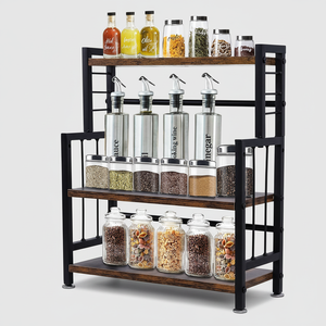 3-Tier Durable Metal Base <b>Spice</b> <b>Rack</b> for Home Kitchen Hotel-Most Searched Storage <b>Rack</b> with High Quality Standards - Product Image 1