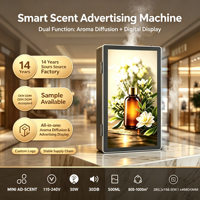 Diffuseur d'arômes électrique en métal pour publicité commerciale, écran LCD intelligent à double affichage, capacité 500 ml, diffuseur d'huiles parfumées, usine