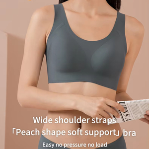 <span class=keywords><strong>Sujetador</strong></span> <span class=keywords><strong>push</strong></span>-<span class=keywords><strong>up</strong></span> de gelatina sin costuras para mujer de talla grande, Copa grande diario para mujer con estilo cómodo, grosor fino sólido, sin cables - Product Image 2