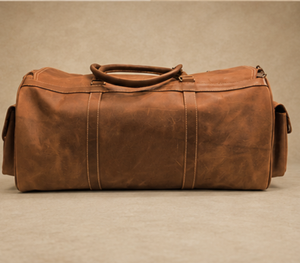 Full Grain Cow Leather Duffle <b>Bag</b> Personalized <b>Gift</b> - Product Image 3