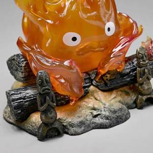 Lampe respirante Calcifer lumineuse 12CM, figurine en PVC, jouet cadeau de dessin animé, modèle flamme du <span class=keywords><strong>Château</strong></span> ambulant d'Howl - Product Image 6