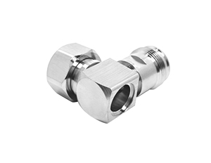Adaptateur à angle droit 90 degrés 4.3-10 mâle vers 4.3-10 femelle 50 Ohm à <span class=keywords><strong>faible</strong></span> perte pour antennes 5G/LTE/<span class=keywords><strong>GSM</strong></span> - Product Image 3
