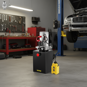 Unité hydraulique Vevor 6 quarts 3200 PSI 12V DC, pompe de levage de voiture à simple effet, remorque à benne basculante en acier - Product Image 2