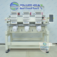 Machine à broder industrielle automatique à grande vitesse à 3 têtes 15/12 aiguilles informatisée 1503/1203 pour chapeaux et t-shirts