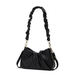 Sac à bandoulière rétro pour femmes, sac à bandoulière décontracté à la mode pour quatre saisons, sac à bandoulière portable en PU avec fermeture éclair, nouvelle série - Product Image 1