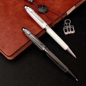 Stylos promotionnels en métal doré personnalisés pour le bureau, avec logo, encre noire/bleue, fournitures de bureau, vente en gros - Product Image 2