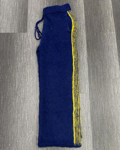 Pull en laine jacquard graphique surdimensionné, style hip-hop décontracté, poids moyen, avec cordon de serrage, design moelleux et duveteux pour homme - Product Image 6