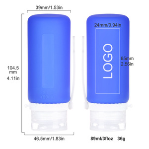 Travel Refill Bottles 89ml Food Grade Silicone Leak Proof For <b>Shampoo</b> Body Wash Facial Cleanser - Product Image 4