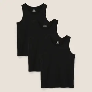 Camiseta regata masculina de algodão, top de fitness para homens, cor simples, plus size