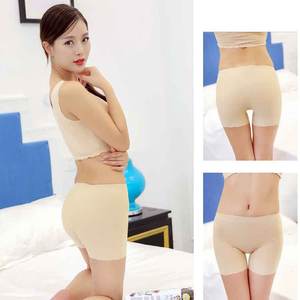 Shorts de sécurité grande taille L-4XL pour femmes, en dentelle fine, soie glacée, modal, anti-frottement, sous-jupe - Product Image 1