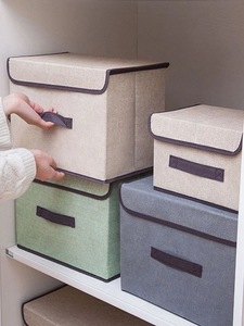 Edredón de ropa revista muestra gratis zapatos juguete gran oferta otomana cajón de gran capacidad caja de almacenamiento de herramientas plegable de tela con tapa - Product Image 3