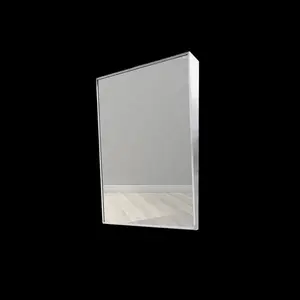 Chuangxing OEM ADA Fixed Tilt Mirror High End Brush Stainless Steel Frame Mirror For Disabled