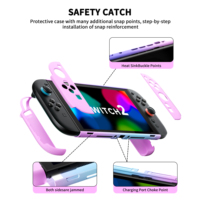Étui de protection personnalisé OEM BJBT Série Vibrante style ajouré pour Nintendo Switch 2, coque rigide en PC antichoc et anti-rayures