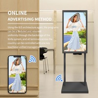 Último Modelo de Pantalla Digital Signage 4K Comercial con Sistema Android, Menú Digital con Control Remoto CMS para Restaurantes, Panaderías y Cafeterías