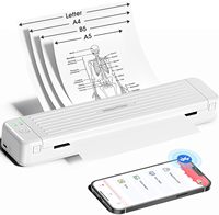 Imprimantes portables Phomemo P831 300 DPI sans fil format A4/Letter, papier ordinaire, imprimante mobile compatible avec les téléphones et les ordinateurs portables