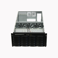 Casing Server 4u 20 Bay JBOD Hot Swap E Atx dengan Drive Optik untuk Penyimpanan Data Besar