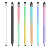 Stylet capacitif universel à double tête, stylet tactile dégradé pour iPad, téléphone portable Android iOS, tablette, stylet tactile pour l'écriture manuscrite