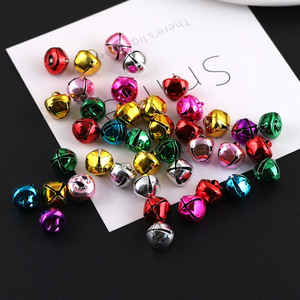 Campanas de Hierro Electrochapadas de Colores, 10mm 12mm 20mm 25mm, Forma Redonda, Adornos Navideños DIY, Accesorios de Decoración - Product Image 1