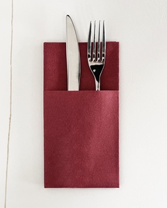 SHENGBO Vente De Luxe Chaude Couverts Blancs <span class=keywords><strong>Serviettes</strong></span> De Poche Couverts Personnalisés Serviette En <span class=keywords><strong>Papier</strong></span> Airlaid <span class=keywords><strong>Papier</strong></span> Jetable Déjeuner Dîner Serviette - Product Image 5