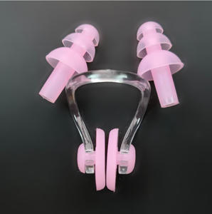 Doccia per dormire Snorkeling nuoto a buon mercato impermeabile morbido e flessibile in Silicone tappi per le orecchie e Clip per il naso - Product Image 2