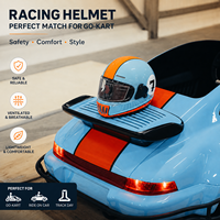 Casco de Carreras Retro para Karting Eléctrico, Go Kart, Accesorios para Autos de Paseo