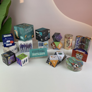 <span class=keywords><strong>Cube</strong></span> Magique Pliant Carré Magnétique Personnalisé OEM, Jouet Puzzle Publicitaire Imprimé <span class=keywords><strong>Photo</strong></span> 7cm, Forme Géométrique Changeante - Product Image 6