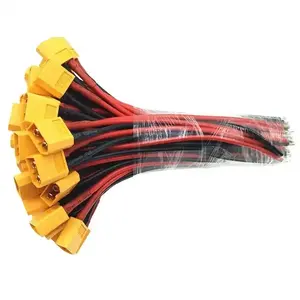 Xt90 Xt60 Xt30 Mannelijke En Vrouwelijke Conector 10/12/14/16awg 200Mm 250Mm Siliconen Draad Kabel Voor Rc Vliegtuig Drone Lipo Batterij Pack