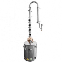 REALMAX Distillateur d'alcool en cuivre économique pour vodka et whisky, machine de distillation à reflux pour alcools