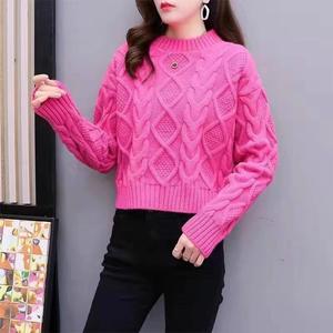 Nuovo Maglione Invernale da Donna, Set con Felpa e Pantaloni a Vita Alta, Maglieria Oversize - Product Image 6