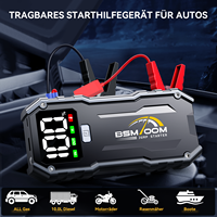 Démarreur de Voiture Portable avec Batterie Externe, Courant de Démarrage Élevé, Anti-Étincelles, Éclairage LED, USB-C/USB-A – Kit d'Urgence