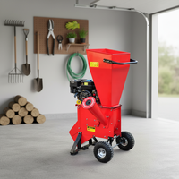 Broyeur de bois agricole certifié TUV 15HP, moteur à essence 420cc, alimentation automatique pour usage agricole
