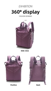 <span class=keywords><strong>Sac</strong></span> à <span class=keywords><strong>dos</strong></span> léger en nylon résistant à l'eau pour femmes, <span class=keywords><strong>sac</strong></span> à <span class=keywords><strong>dos</strong></span> décontracté multi-poches pour les trajets quotidiens, l'école et les voyages - Product Image 4