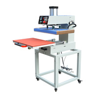 Glissière manuelle 38*38CM 220V Machine de sublimation textile Machine de presse à chaud plate pour T-shirt Machine de transfert de chaleur