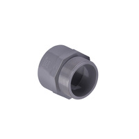 Adaptateur fileté mâle UPVC-Raccord de raccord de tuyau droit en PVC Prise noire X Adaptateur mâle mâle 2 1/2"