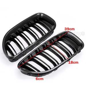 กระจังหน้าคาร์บอนสีดำแบบสองเส้นคู่ สำหรับ BMW M6 F06 F12 F13 640i 650i ปี 2012 2013 2014 2015 2016 2017 รุ่น Racing Grille - Product Image 5