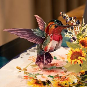Tarjeta de felicitación emergente 3D con diseño de colibrí, 6x8 pulgadas, tarjeta de cumpleaños para el Día de la Madre, para mujeres, esposa, abuela, hija, mamá - Product Image 5