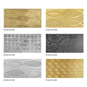 Golden Luxury Porcelain Decor Tiles European Design Style porcelain kitchen floor decor pattern tiles