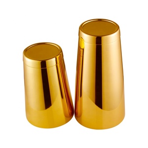Ensemble professionnel Boston Shakers Barman 304 Acier Inoxydable Or Galvanoplastie <span class=keywords><strong>Koriko</strong></span> Taille 532ml 830ml Cocktail Shakers - Product Image 2