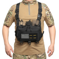Nouvelle Sacoche Tactique de Poitrine en Polyester avec Fermeture Éclair, Ultra-légère et Résistante à l'Usure, Gilet de Sport Extérieur Tendance pour Hommes, Pochette de Course