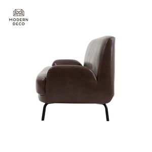 Faux Lederen Bank Modern 3-zits Bruin Voor Woonkamer - Product Image 5