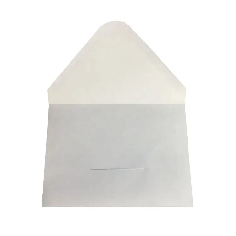 कस्टम recyclable सफेद कागज लिफाफे पानी गोंद के साथ बंद होने के लिए ग्रीटिंग कार्ड