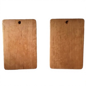 Wood Disposable Kids Cutting Board Square 1.5cm Thick Fruit <b>Knife</b> Mini <b>Bread</b> Steak Serving Tray Toddler Kitchen Pretend - Product Image 4