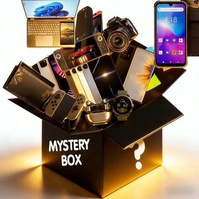 Mystery Box Electronics Bundle 5-in-1 Random Gadget Set Smart Watch Camera Earbuds Surprise Gift for Wholesale Bulk Order